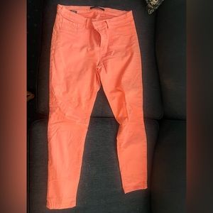 J Brand, coral skinny jeans, size 31